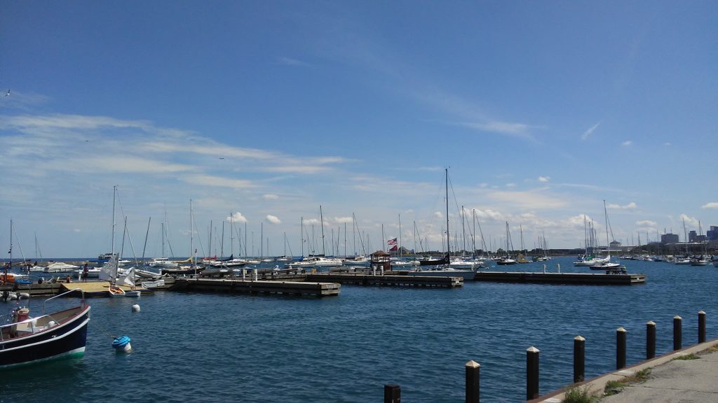 photo of boats in marina