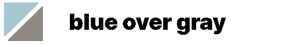 blue over gray banner logo
