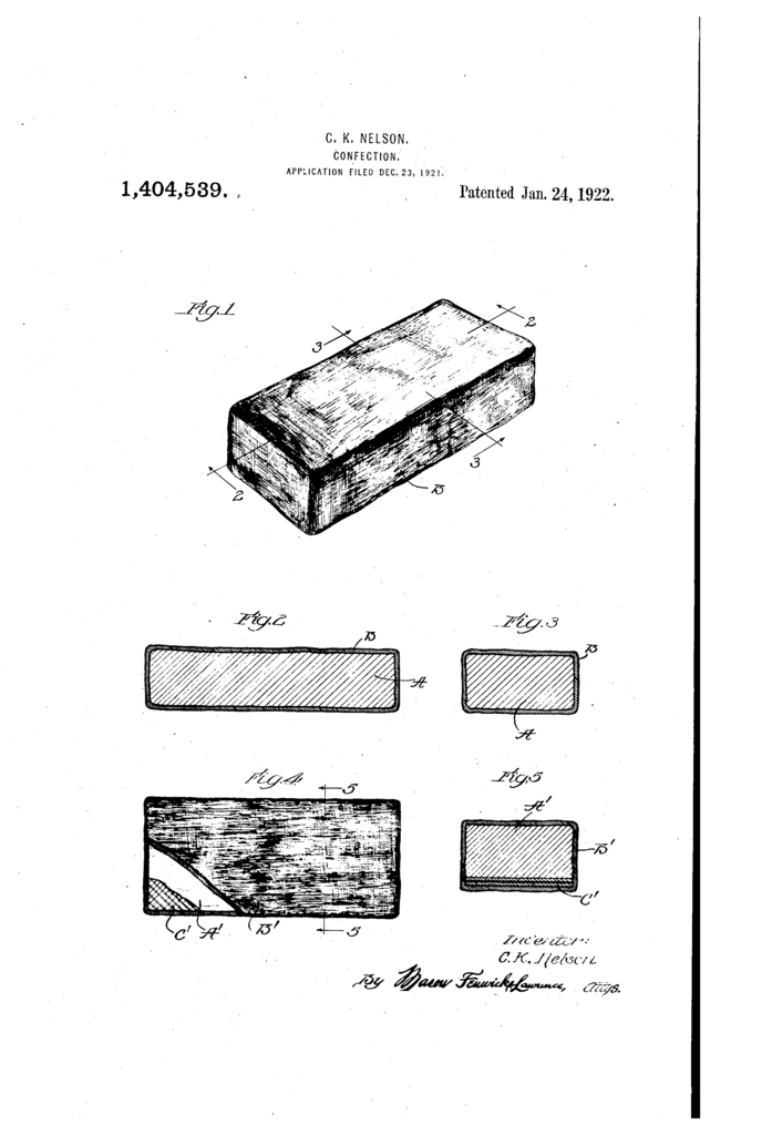 Front page of U.S. Patent No. 1,404,539 