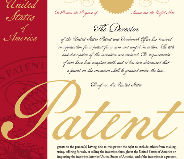 U.S. patent cover