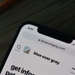 smartphone browser showing domain name