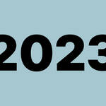 2023 graphic on blue background