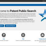 screenshot of Patent Public Search landing web page