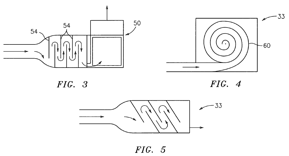 drawings from a patent showing different species