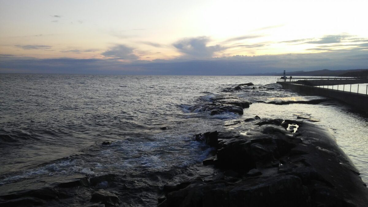 sunset on Lake Superior